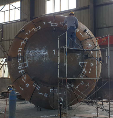 Druckbehälter Halbkugel Tankköpfe ANSI Schüssel Enden 2100mm Durchmesser