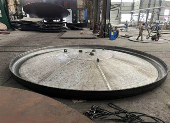 Propan-Tank-Teller Ende Edelstahl-Tellerkopf Abmessungen 400 mm